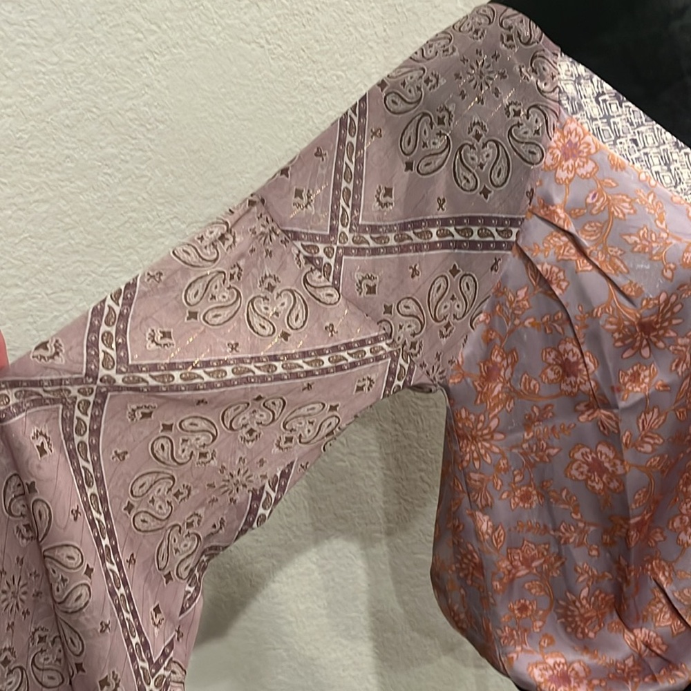 Beautiful Multi Pattern Top With Crossover Front - image 4